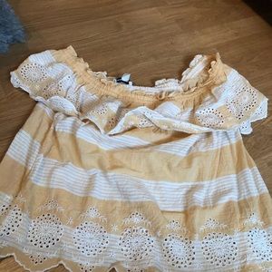 Off the shoulder shirt